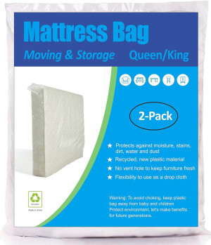 Mattress Bag for Moving and Storage, Queen and Kin...