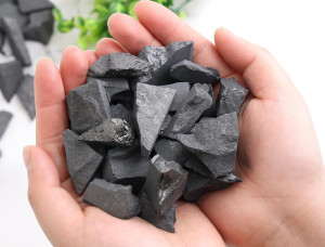 Raw Shungite Stones and Crystals, Karelia Shungite...