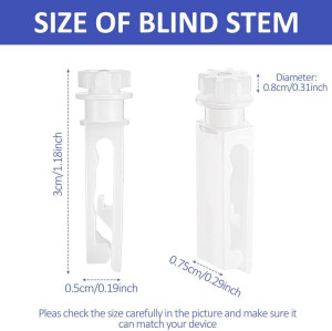 Leinuosen Vertical Blind Stem Replacement White St...