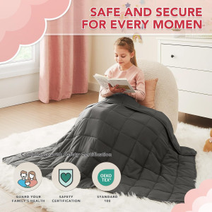 CuteKing Weighted Blanket (7lbs, 40"x 60", Twin Si...