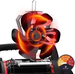 Wood Stove Fan for Buddy Heater, Heat Powered Fire...