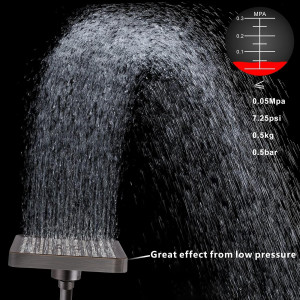 Voolan High Pressure Rain Shower Head - Luxury Mod...