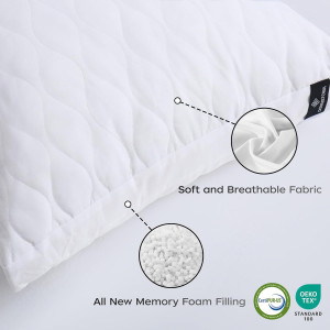 Memory Foam Body Pillow, Fluffy Full Body Pillows...