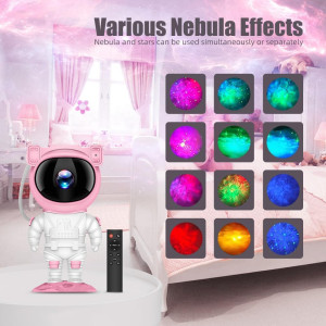 Astronaut Galaxy Projector Night Light with Timer...