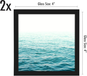 Americanflat 4x4 Picture Frame with Shatter-Resist...