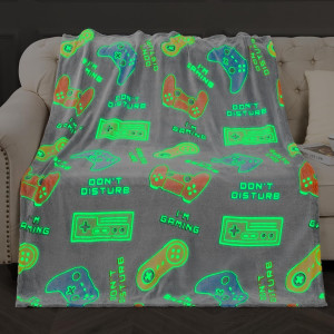 Gaming Blanket Toys Gifts for Boys - Glow in The D...