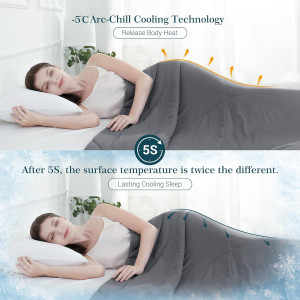 Elegear Cooling Comforter Queen Absorbs Body Heat...