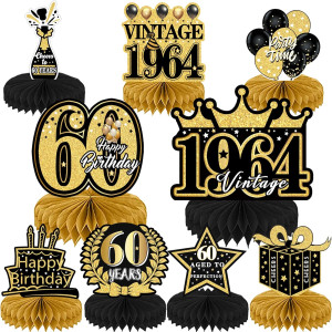9Pcs 60th Birthday Party Decorations - 60th Birthd...