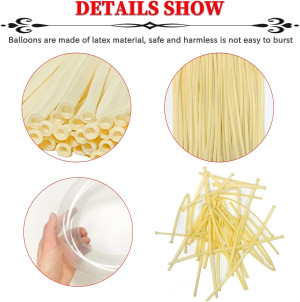260 Balloons Clear, Thickening Long Balloons for T...
