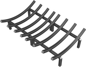 Fireplace Grate Rack 24 inch Solid Steel Heavy Dut...