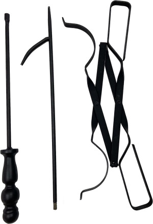 Heavy Duty 32 inch Long Fireplace Fire Pit Campfir...