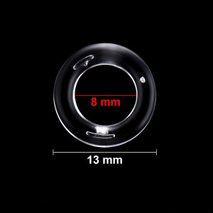 100 Pieces Clear Roman Curtain Rings Blind Roman R...