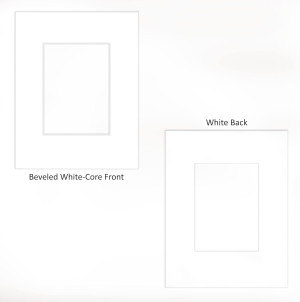 Frame Amo 4x6 White Mat for Picture Frame, Bevel C...