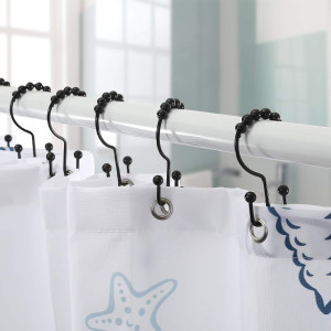 Shower Curtain Hooks, Goowin Shower Curtain Rings,...