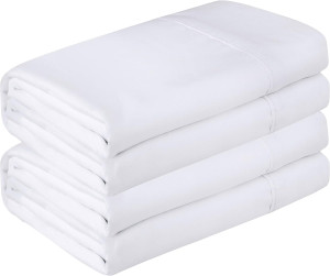 Royale Linen 2 Pack Bulk Flat Sheet Set - Top Shee...