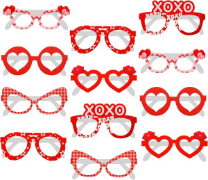 KatchOn, Cute Valentine Glasses - 6 Designs, Pack...