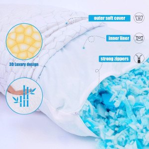 SUPA MODERN Cooling Bed Pillows for Sleeping 2 Pac...