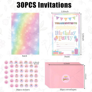 Idealmuzik 30 Pack Birthday Party Invitations for...
