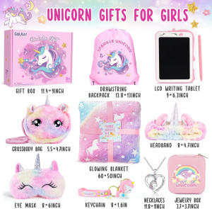 Golray 10 Pcs Unicorn Gifts for Girls Toys Christm...