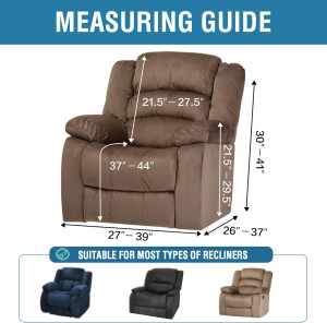 H.VERSAILTEX 2024 New Version 3-Pieces Recliner Ch...