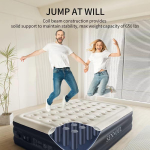 Air Mattress Queen with Built in Pump - 2 Mins Qui...