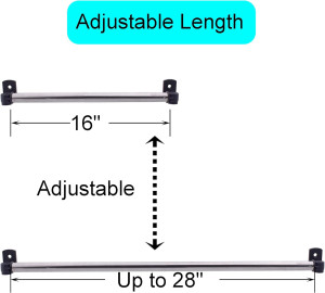YYST Type A 16" to 28" Swivel End Sash Rod for Top...