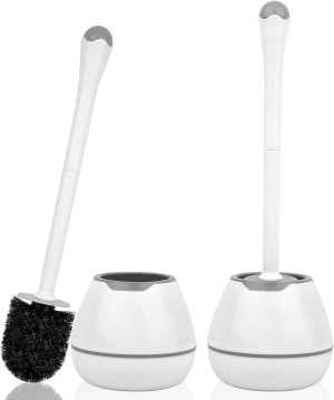 Toilet Brush and Holder, 2 Pack Toilet Bowl Brush...