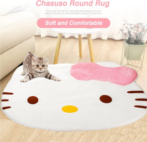 Cute Area Rug, Kawaii Cartoon Carpet, Bedroom Deco...