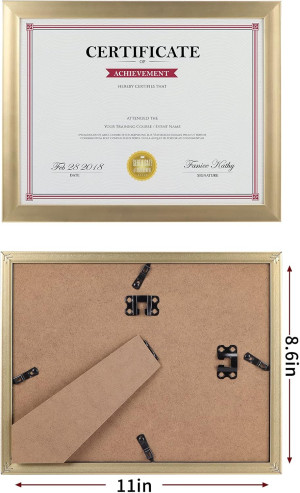 Giftgarden 8.5x11 Picture Frame Gold Set of 12, Mu...