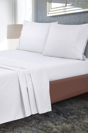 Royale Linen 2 Pack Bulk Flat Sheet Set - Top Shee...