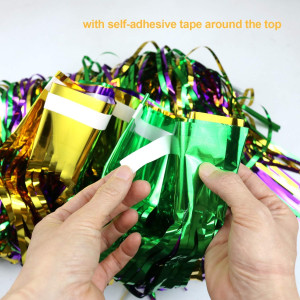 GiftExpress 2 Pack 36" X 100" Mardi Gras Metallic...