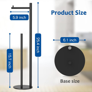 Toilet Paper Holder Stand, Bathroom Toilet Paper R...