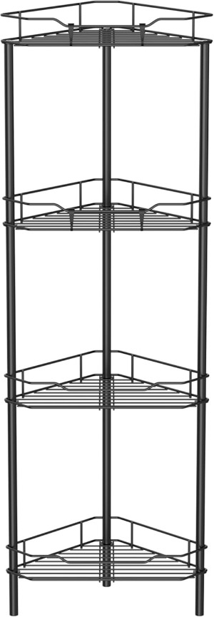 4 Tier Floor Standing Corner Shower Caddy Organize...