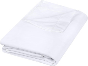 Utopia Bedding Flat Sheet - 1 Pack (Queen, White)...