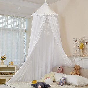 dix-rainbow Princess Decor Canopy for Kids Bed, So...