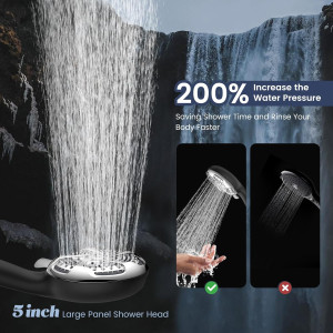 FEELSO Filtered Shower Head with Handheld, High Pr...