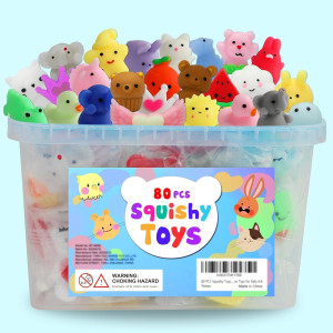 80Pcs Party Favors for Kids 4-8, Kawaii Squishies...