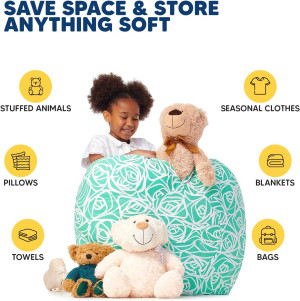 5 STARS UNITED Stuffed Animal Storage Bean Bag – T...