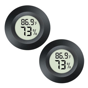 2 Pack Mini Digital Hygrometer Thermometer Gauge,...