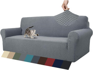 ZNSAYOTX 1 Piece Jacquard Couch Covers for 3 Cushi...