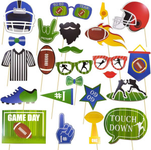 23pcs Sport Theme American Football Photo Booth Pr...