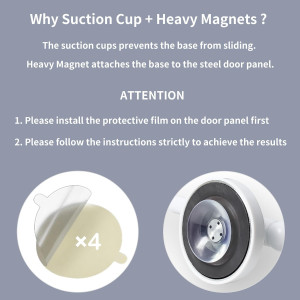 Heavy Duty Magnetic Curtain Rods for Metal Door (1...