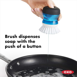 OXO Good Grips Soap Dispensing Palm Brush Storage...