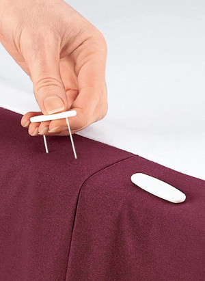 Miles Kimball Bedskirt Pins,White,One Size Fits Al...