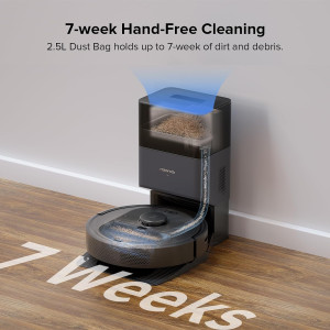 roborock Q5+ Robot Vacuum with Self-Empty Dock, Ha...