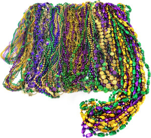 4E's Novelty Bead Assortment Mardi Gras Beads Bulk...