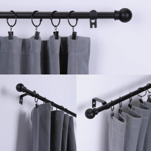Curtain Rods for Windows 48 to 84-92 inch, 5/8" Ma...