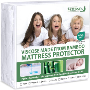 Waterproof Mattress Protector Twin Size, Skin Frie...