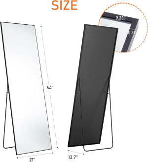 OLIXIS Full Length Mirror with Stand, Full Length...