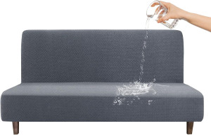 100% Waterproof Futon Covers, Leakproof Armless So...